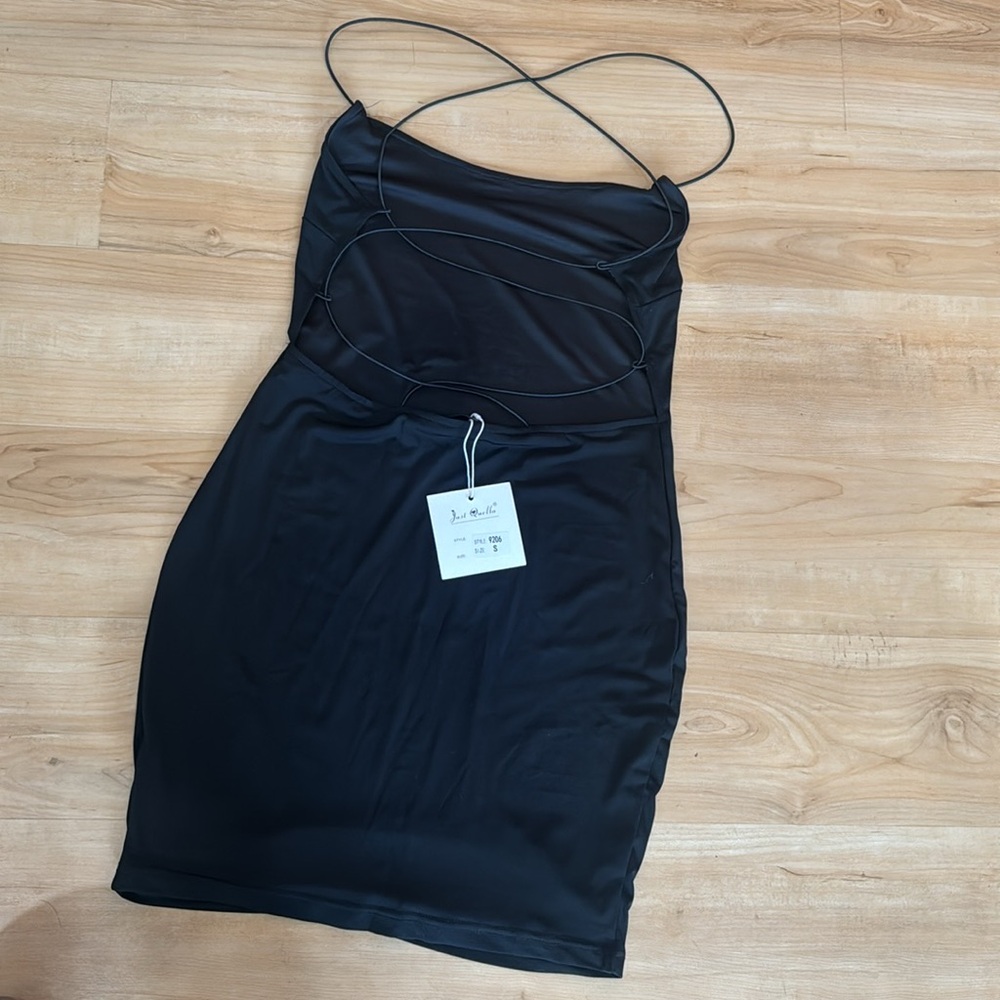Backless mini dress
